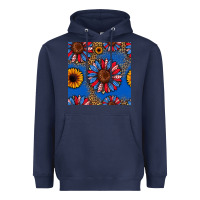 Navy usa sunflowers seamless pattern Heavyweight Hoodie - HRA Design Shop