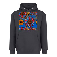 Smoke usa sunflowers seamless pattern Heavyweight Hoodie - HRA Design Shop