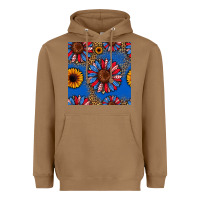 Toasted Coconut usa sunflowers seamless pattern Heavyweight Hoodie - HRA Design Shop