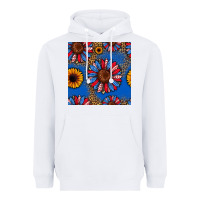 White usa sunflowers seamless pattern Heavyweight Hoodie - HRA Design Shop