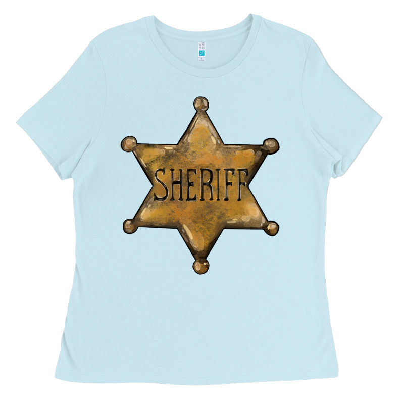 Sheriff Star Ladies Tee by BarkalooDesign | Teevron