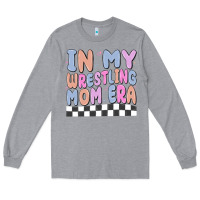 Heather Grey in my wrestling mom era Long Sleeve Tee - MaliasSmallBusiness