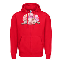 Red Balerina Baby Pig With Tutu Zipper Hoodie - RanaPortraitStore