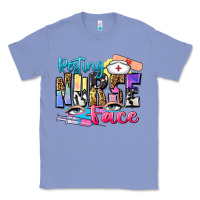Colony Blue resting nurse face Classic Tee - Zillion Design Studio