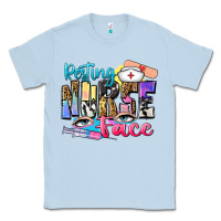 Dusty Blue resting nurse face Classic Tee - Zillion Design Studio