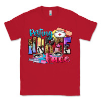 Red resting nurse face Classic Tee - Zillion Design Studio