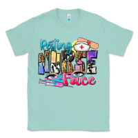Seafoam resting nurse face Classic Tee - Zillion Design Studio