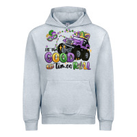 Heather Grey let the good times roll Urban Hoodie - MaliasSmallBusiness