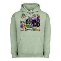 Pigment Oil Green let the good times roll Urban Hoodie - MaliasSmallBusiness