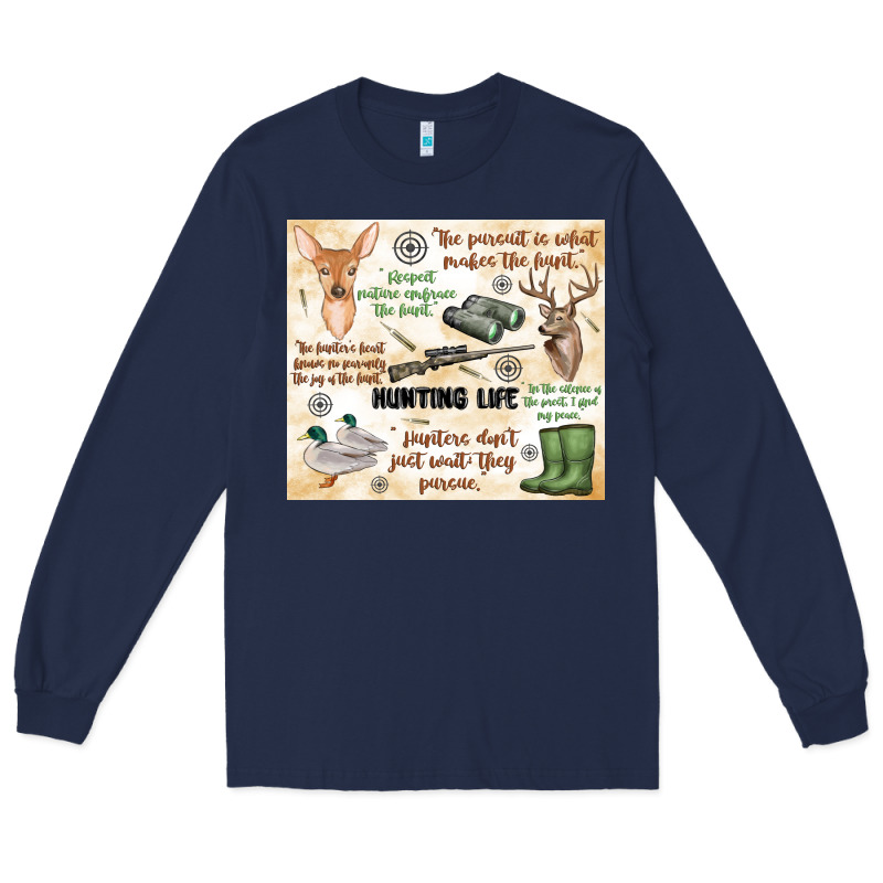 Hunting Life Long Sleeve Tee by MaliasSmallBusiness | Teevron