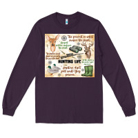 Plum hunting life Long Sleeve Tee - MaliasSmallBusiness