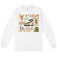 White hunting life Long Sleeve Tee - MaliasSmallBusiness