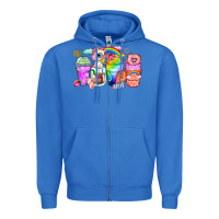 True Royal unicorn coffee cups Zipper Hoodie - Zillion Design Studio