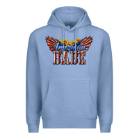 Colony Blue American Babe With Sunflowers Premium Hoodie - LillyAllenDesigns