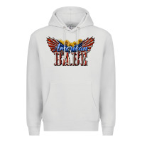 Dove Grey American Babe With Sunflowers Premium Hoodie - LillyAllenDesigns