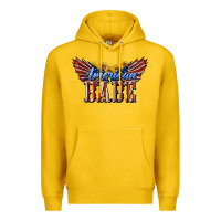 Lemon American Babe With Sunflowers Premium Hoodie - LillyAllenDesigns