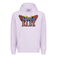 Lilac American Babe With Sunflowers Premium Hoodie - LillyAllenDesigns