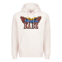 Pale Pink American Babe With Sunflowers Premium Hoodie - LillyAllenDesigns