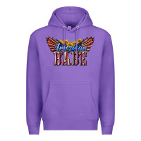 Purple American Babe With Sunflowers Premium Hoodie - LillyAllenDesigns