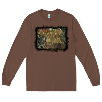 Chestnut camouflage leopard background Long Sleeve Tee - BarkalooDesign
