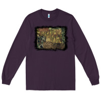 Plum camouflage leopard background Long Sleeve Tee - BarkalooDesign