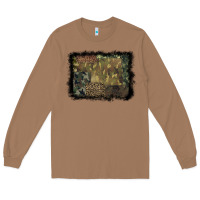 Toasted Coconut camouflage leopard background Long Sleeve Tee - BarkalooDesign
