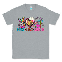 Heather Grey peace love nursing Classic Tee - Zillion Design Studio