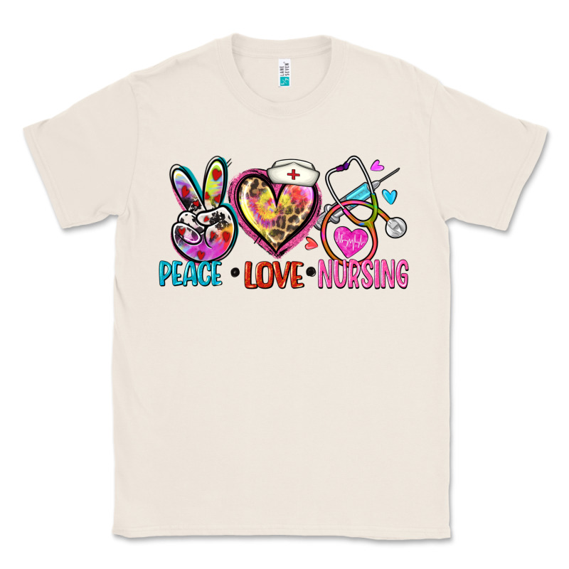 Peace Love Nursing Classic Tee by Zillion Design Studio | Teevron