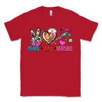 Red peace love nursing Classic Tee - Zillion Design Studio