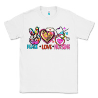 White peace love nursing Classic Tee - Zillion Design Studio
