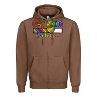 Chestnut gay pride loading lgbtq Zipper Hoodie - texasbilliewilder