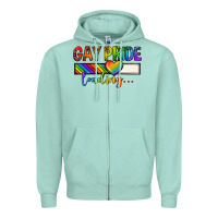 Seafoam gay pride loading lgbtq Zipper Hoodie - texasbilliewilder