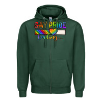Sports Green gay pride loading lgbtq Zipper Hoodie - texasbilliewilder