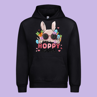 One Hoppy Mama Urban Hoodie Designed By Maliassmallbusiness
