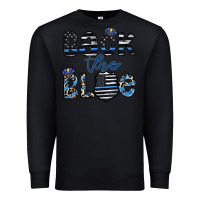 Black back the blue1 Premium Sweatshirt - CowhideDigitalArt