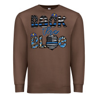 Chestnut back the blue1 Premium Sweatshirt - CowhideDigitalArt