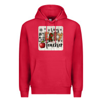 Cardinal very merry teacher christmas coaster Premium Hoodie - Jasminsmagicworld