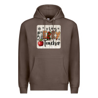 Coffee very merry teacher christmas coaster Premium Hoodie - Jasminsmagicworld