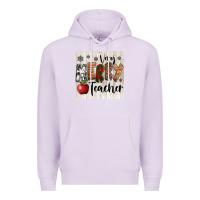Lilac very merry teacher christmas coaster Premium Hoodie - Jasminsmagicworld