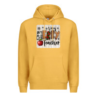 Mustard very merry teacher christmas coaster Premium Hoodie - Jasminsmagicworld