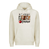 Oatmeal Heather very merry teacher christmas coaster Premium Hoodie - Jasminsmagicworld