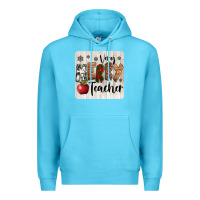 Ocean Blue very merry teacher christmas coaster Premium Hoodie - Jasminsmagicworld
