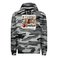 Slate Camo very merry teacher christmas coaster Premium Hoodie - Jasminsmagicworld