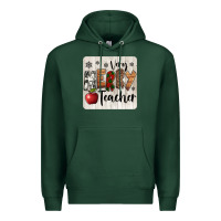 Sports Green very merry teacher christmas coaster Premium Hoodie - Jasminsmagicworld