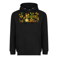 Black sunflower gnomies Heavyweight Hoodie - FaDigitalArtStudio