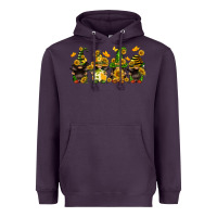Plum sunflower gnomies Heavyweight Hoodie - FaDigitalArtStudio