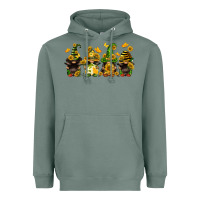 Sage sunflower gnomies Heavyweight Hoodie - FaDigitalArtStudio