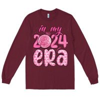 Burgundy in my 2024 era Long Sleeve Tee - MaliasSmallBusiness
