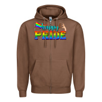 Chestnut happy pride Zipper Hoodie - texasbilliewilder