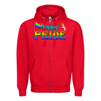 Red happy pride Zipper Hoodie - texasbilliewilder